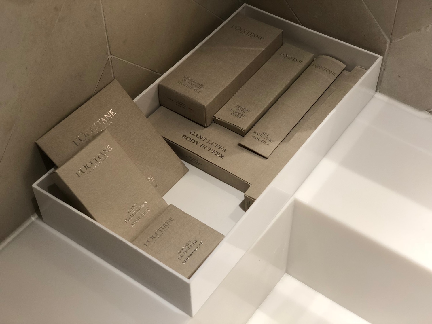a box of boxes in a white box