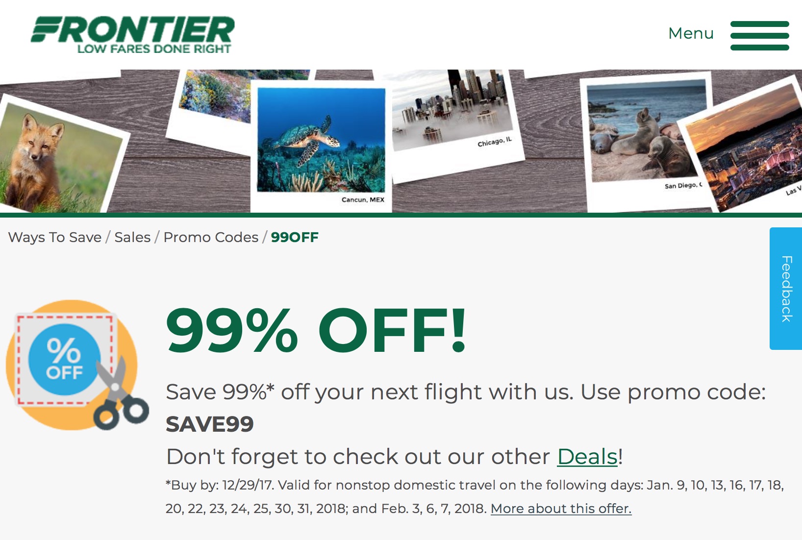 41 coupon codes for frontier airlines Saigon Coupon