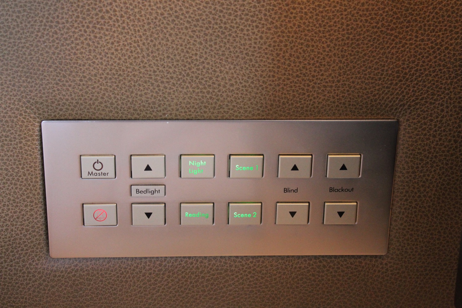 a rectangular panel with buttons and lights