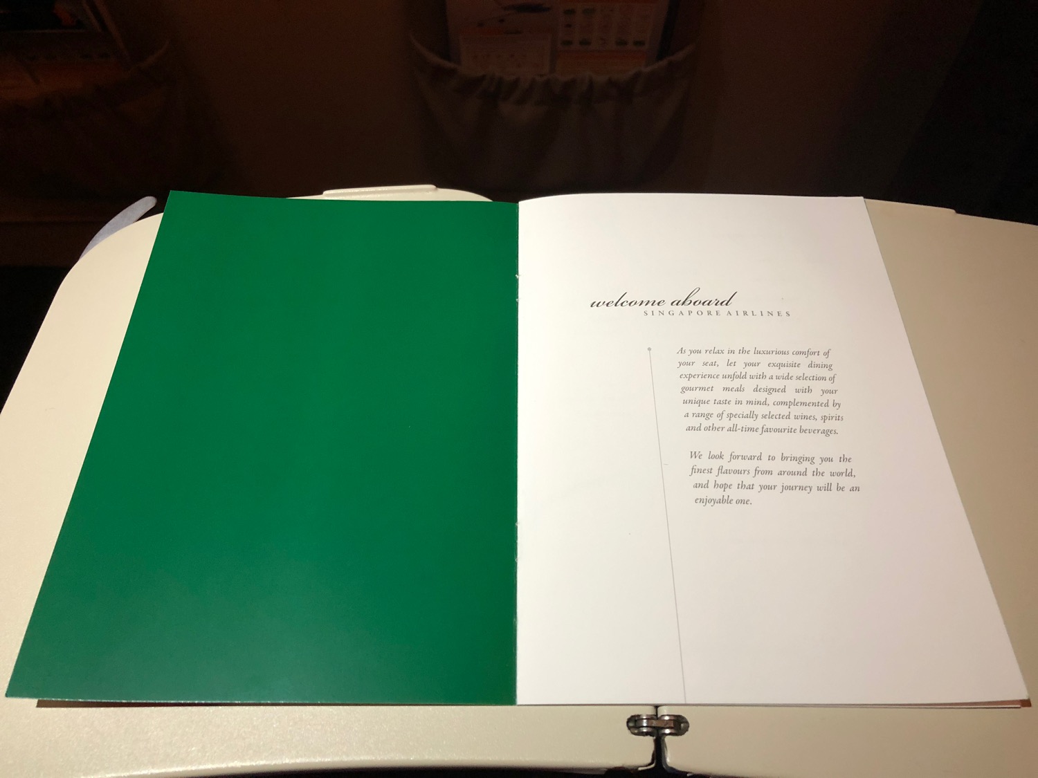 a green and white open book