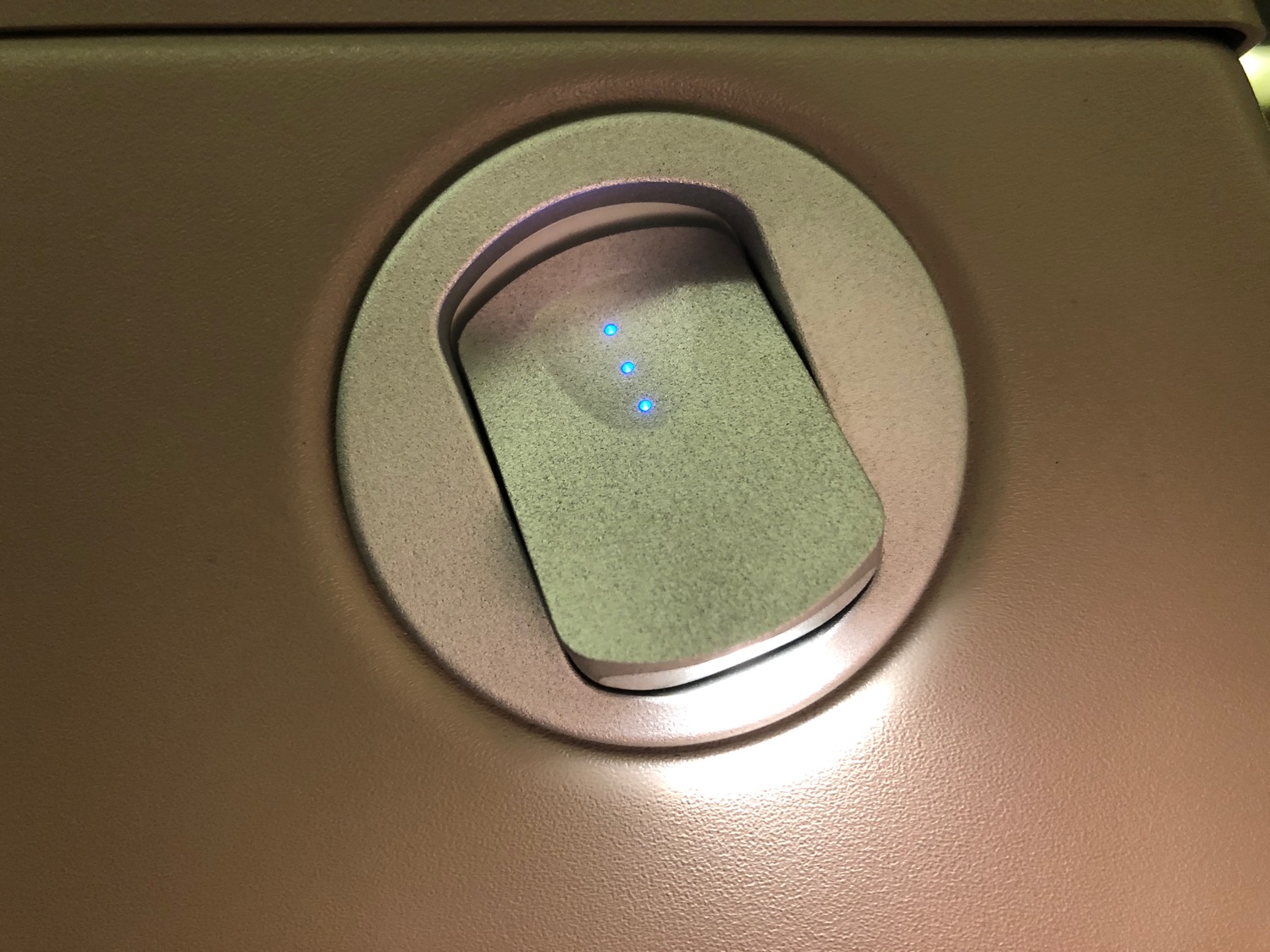 a close up of a fingerprint scanner