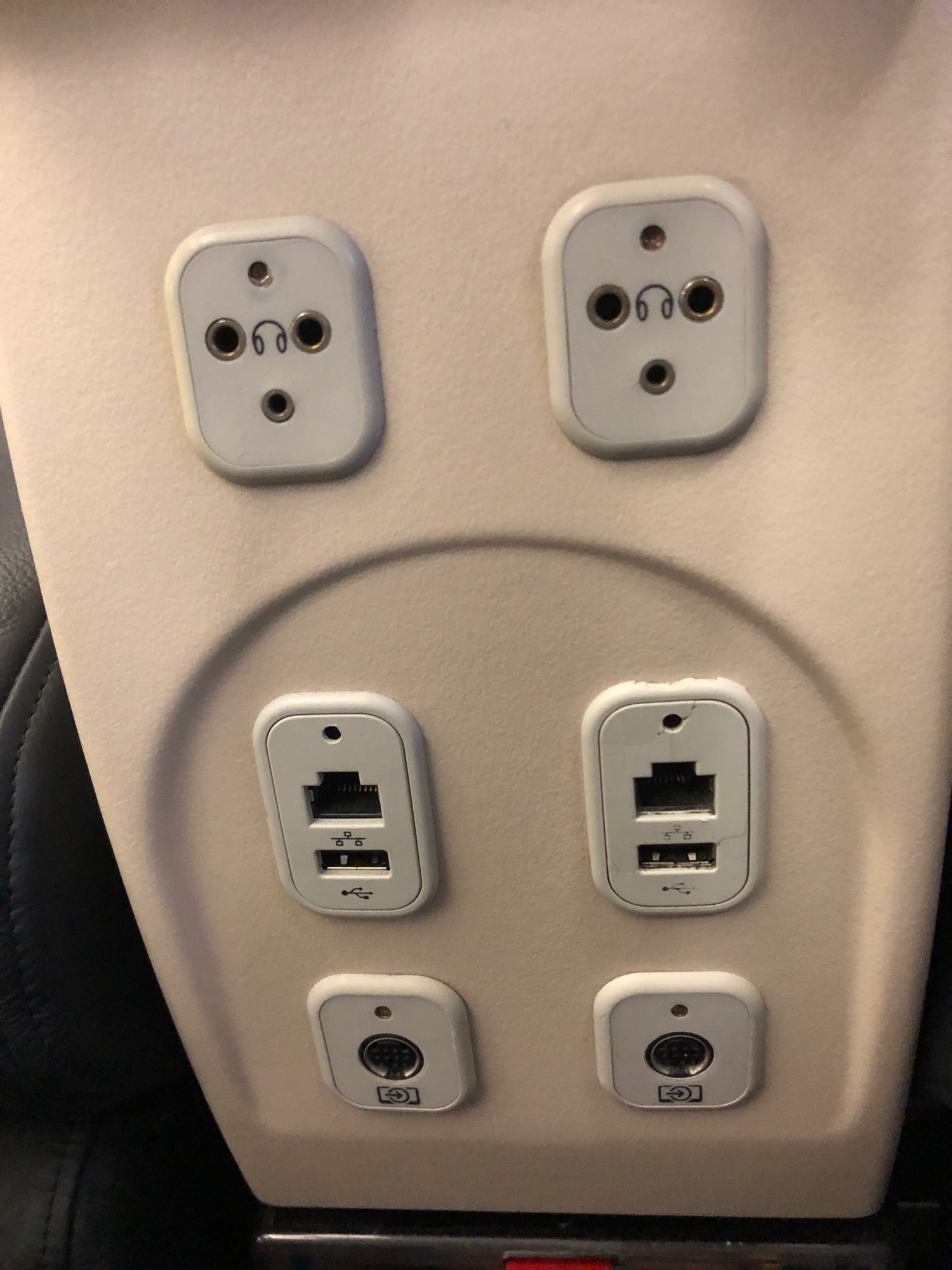 a close up of a wall outlet