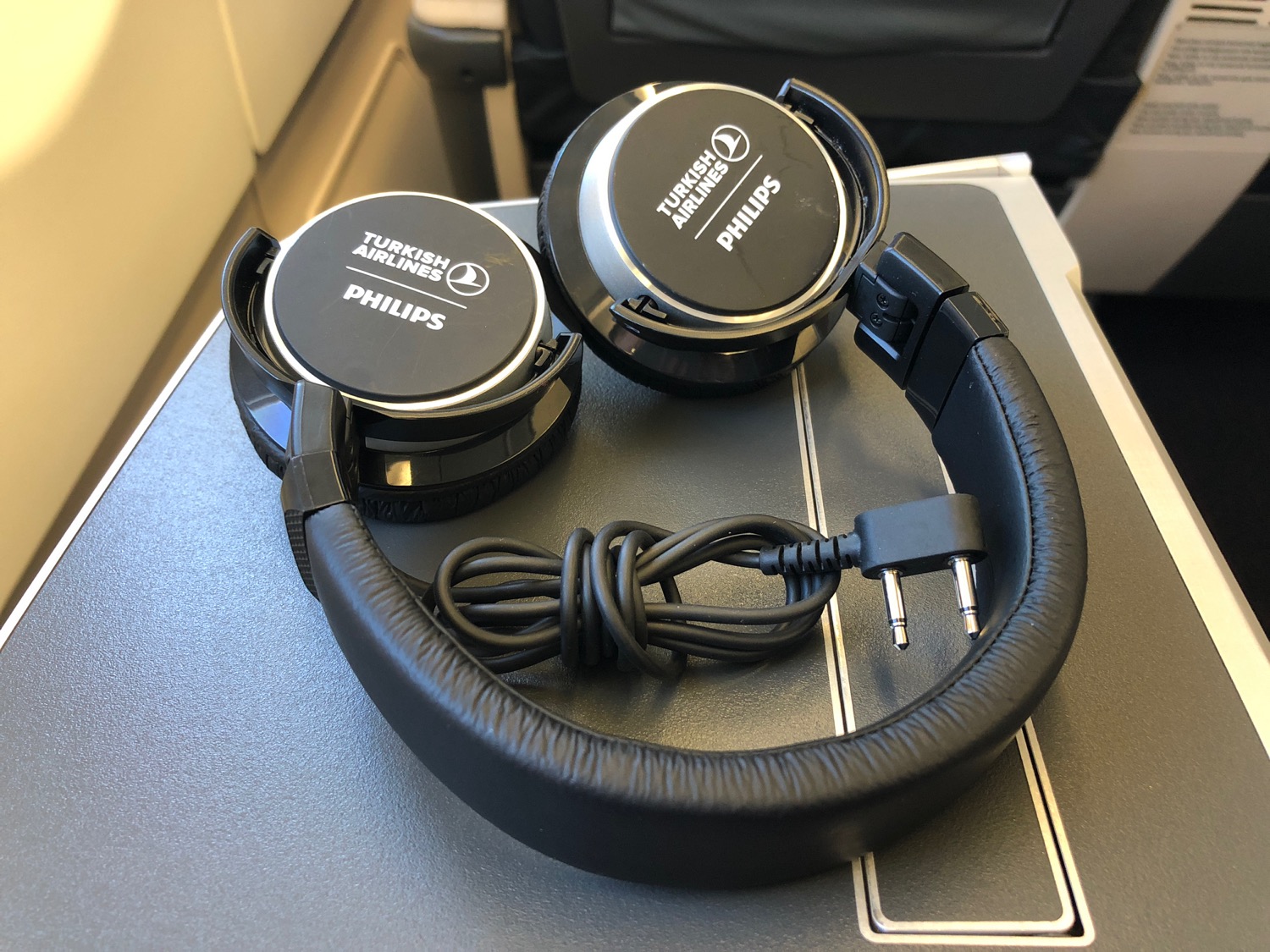 a pair of headphones on a table