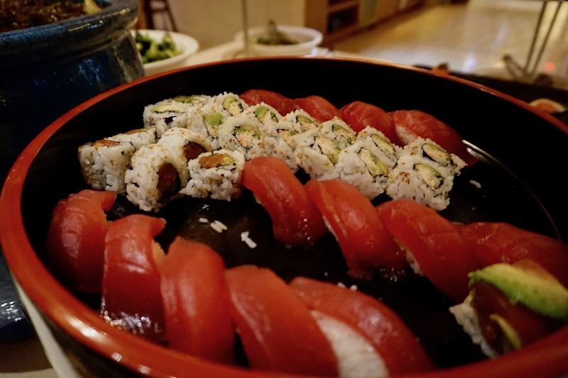 Premium sushi in the lounge