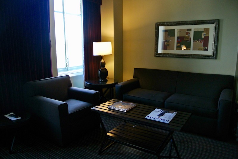 Living room of the Signature suite, plenty of space.