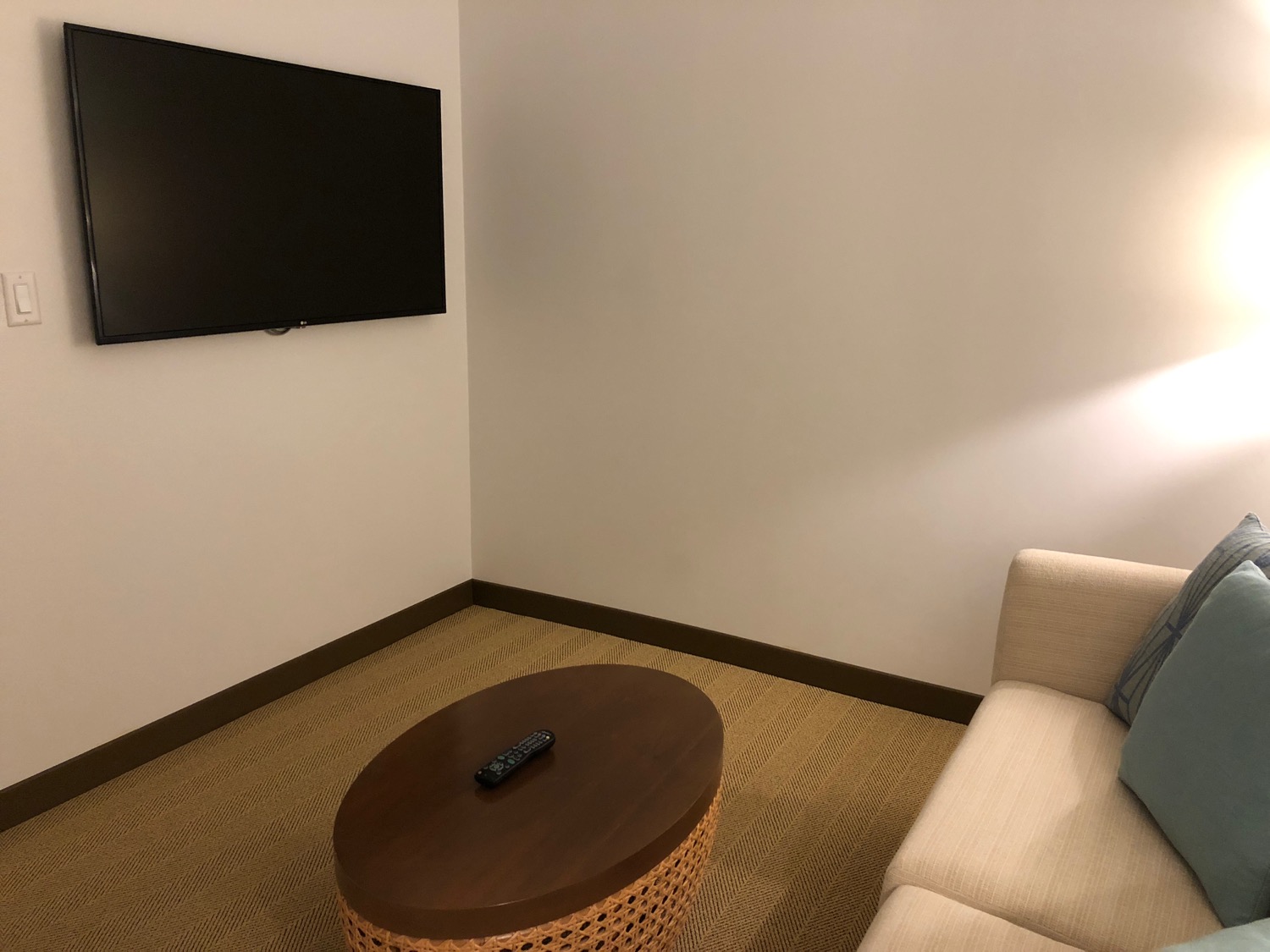 a tv on the wall