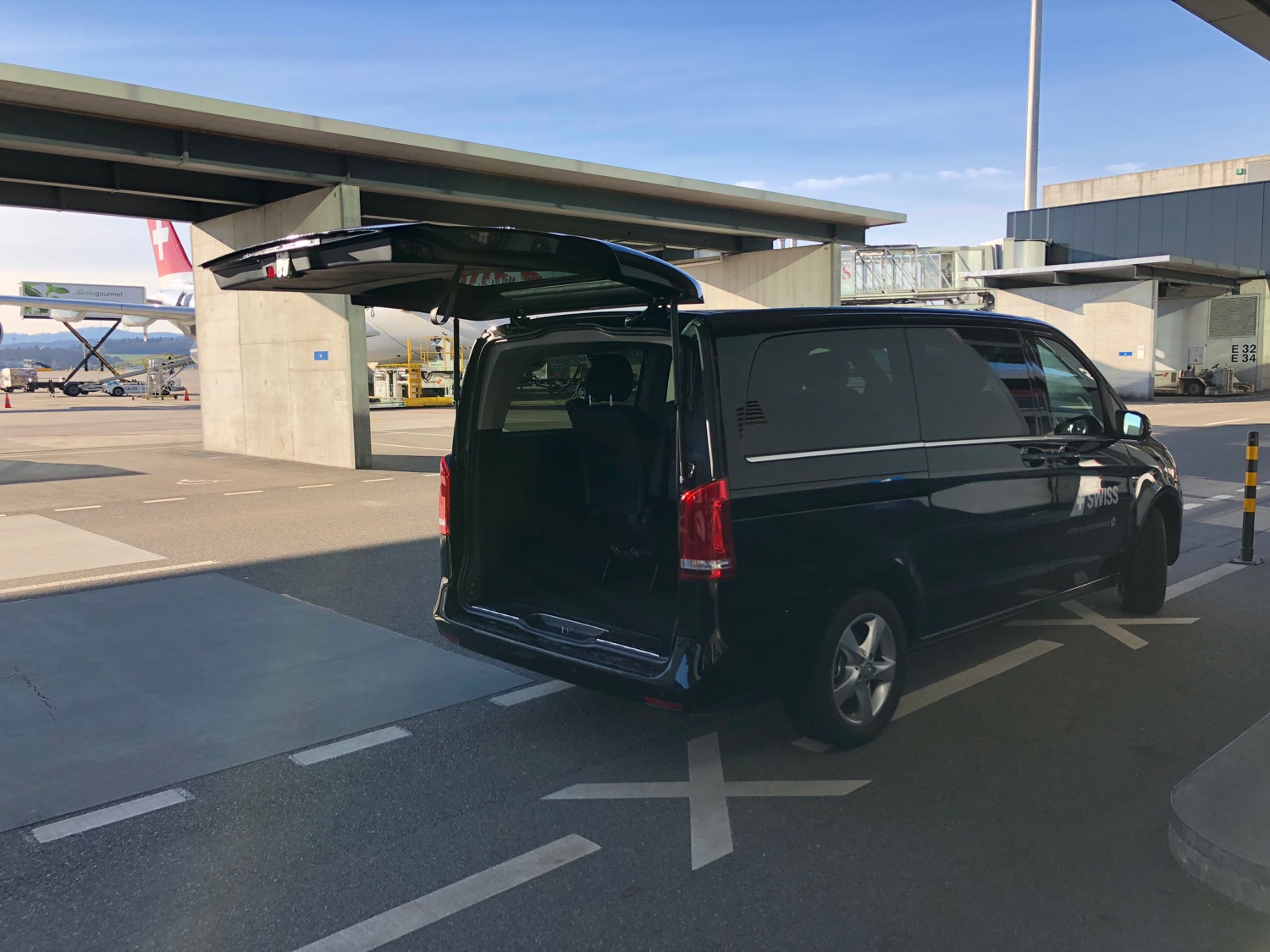 a black van with its trunk open