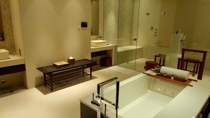 Best hotel suite bathroom ever at the Park Hyatt Ningbo