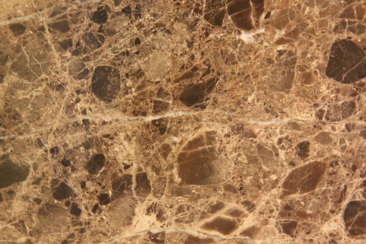 a brown and white marble