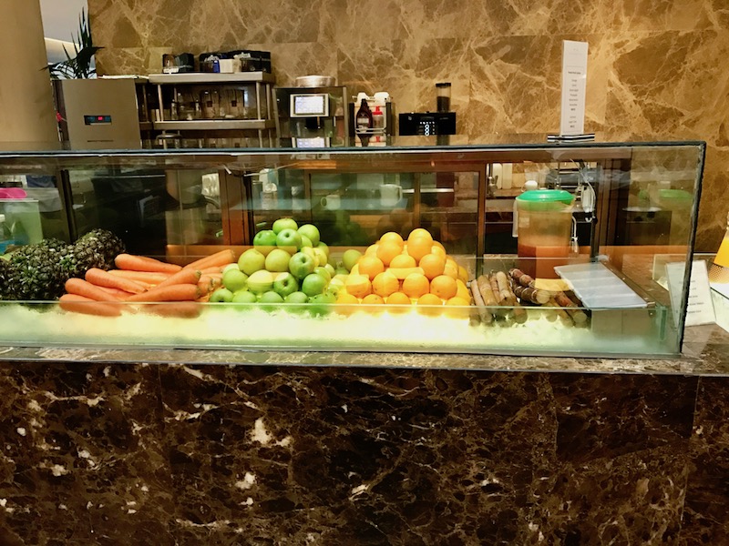 Fresh juice station not included with the buffet