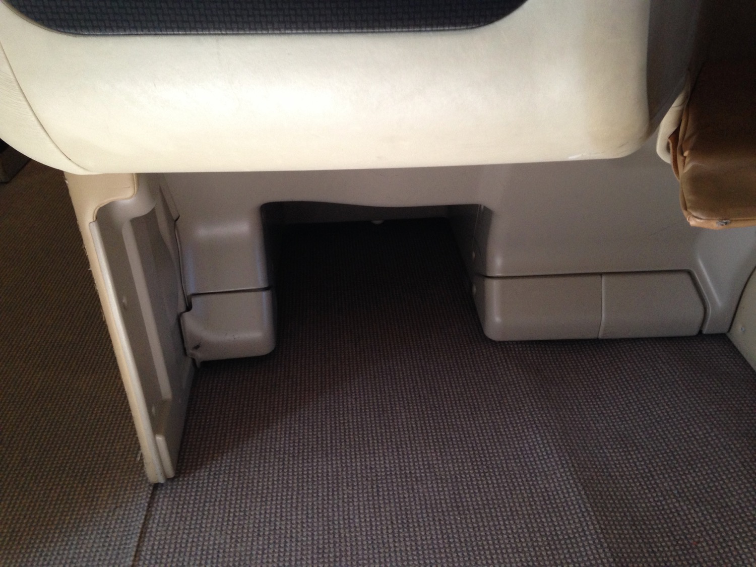 a seat under a seat