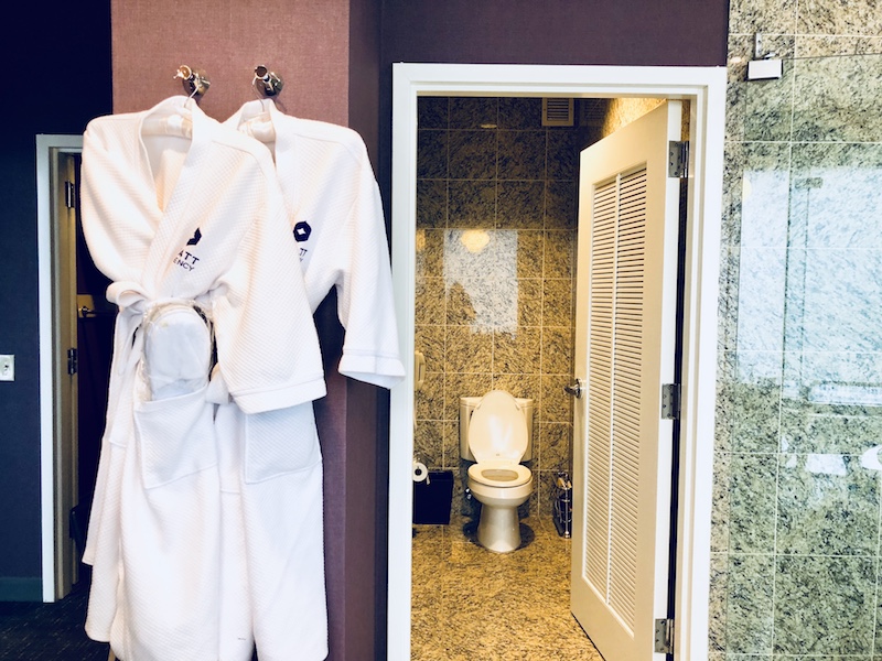 Master Bathroom: Branded robes and slippers
