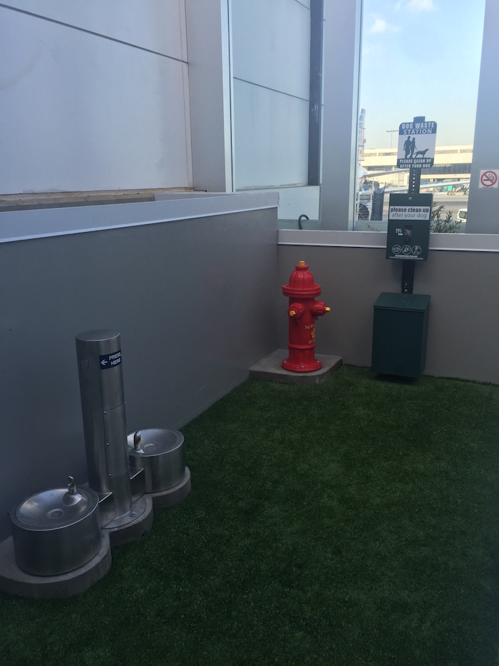 new pet relief area at lax or secret smoking patio? - live
