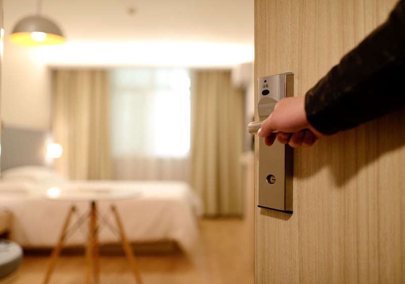 The is a hotel room door handle, which may cost you more points in the near future. 
