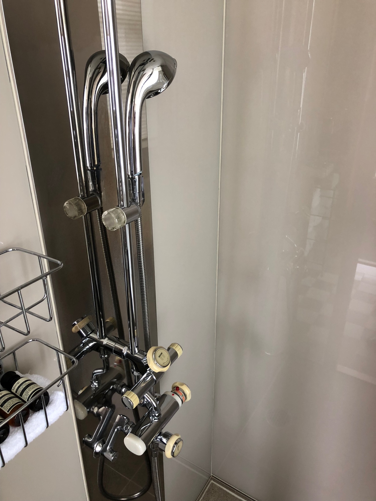 a shower head with nozzles