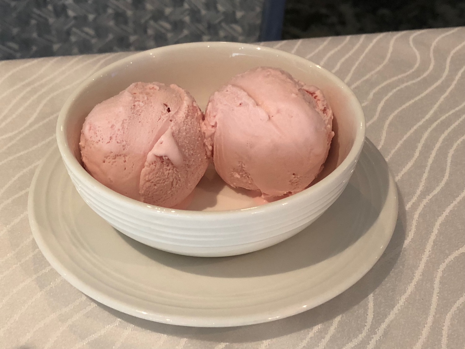 a bowl of ice cream