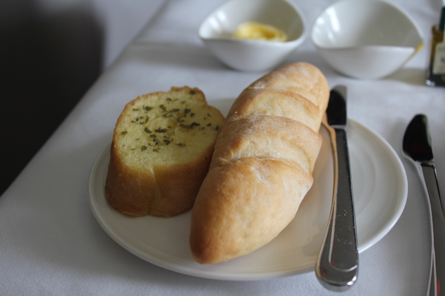 a plate of bread and butter