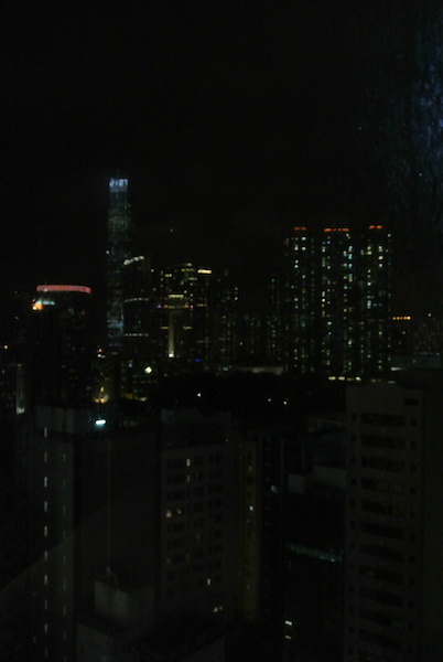 Night view from the bedroom