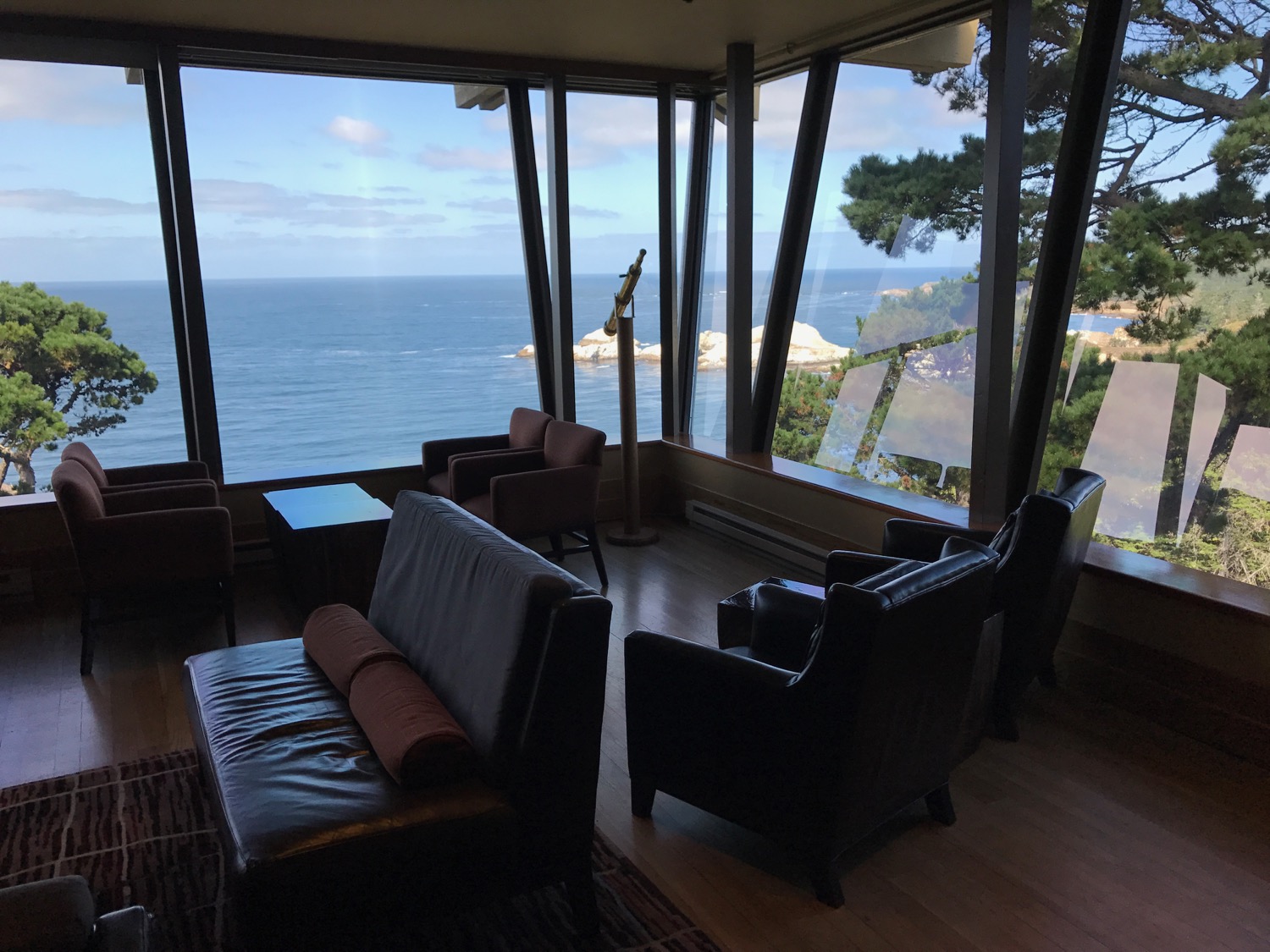 a room with a view of the ocean