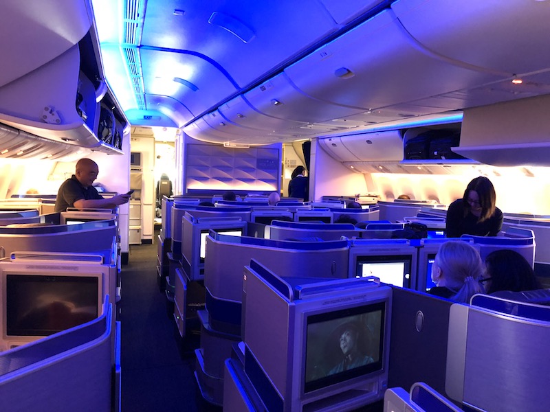 True Polaris Business Class cabin on the 777-300ER