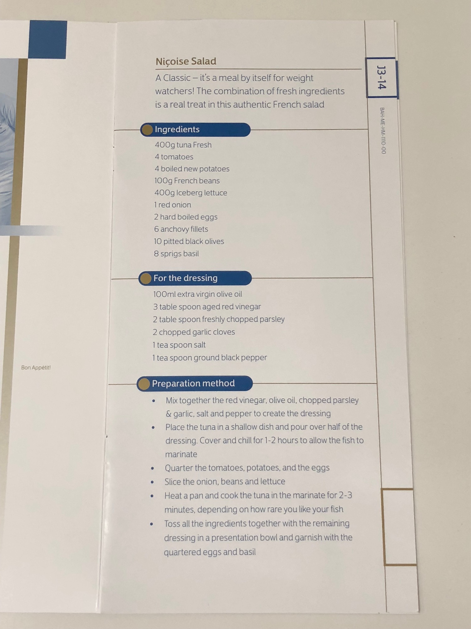 a white paper with blue text
