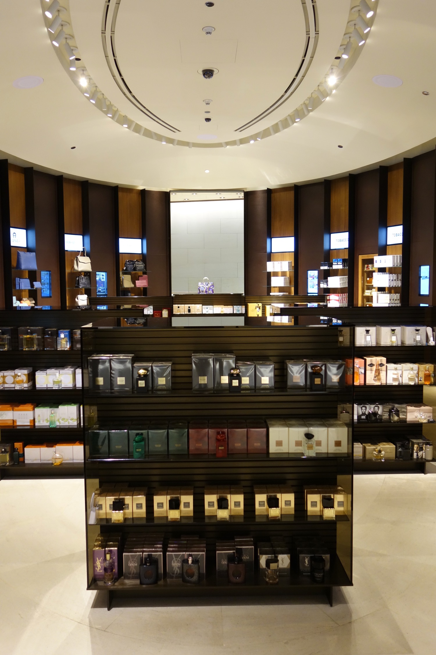 a store with shelves of perfumes