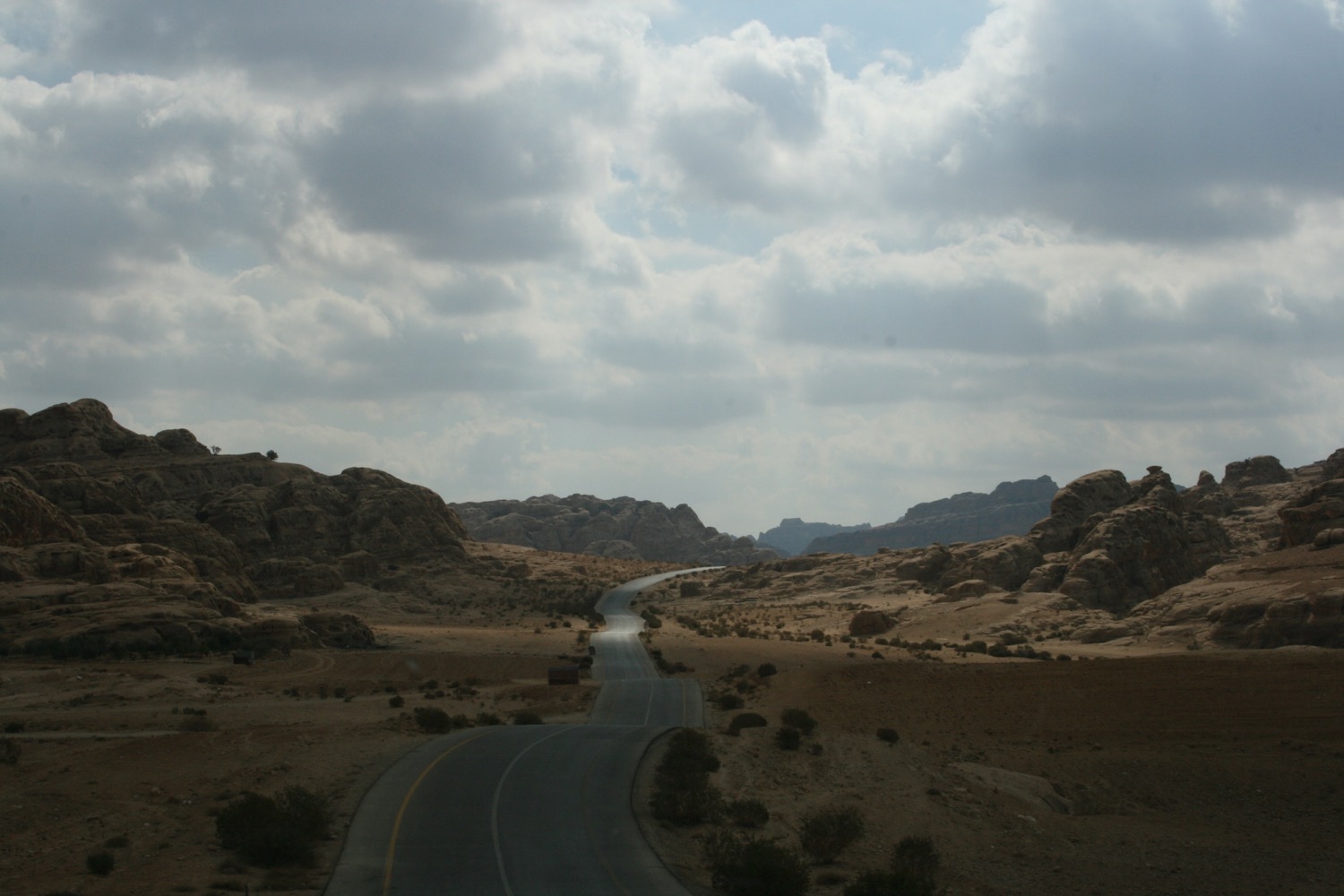 a road through a desert