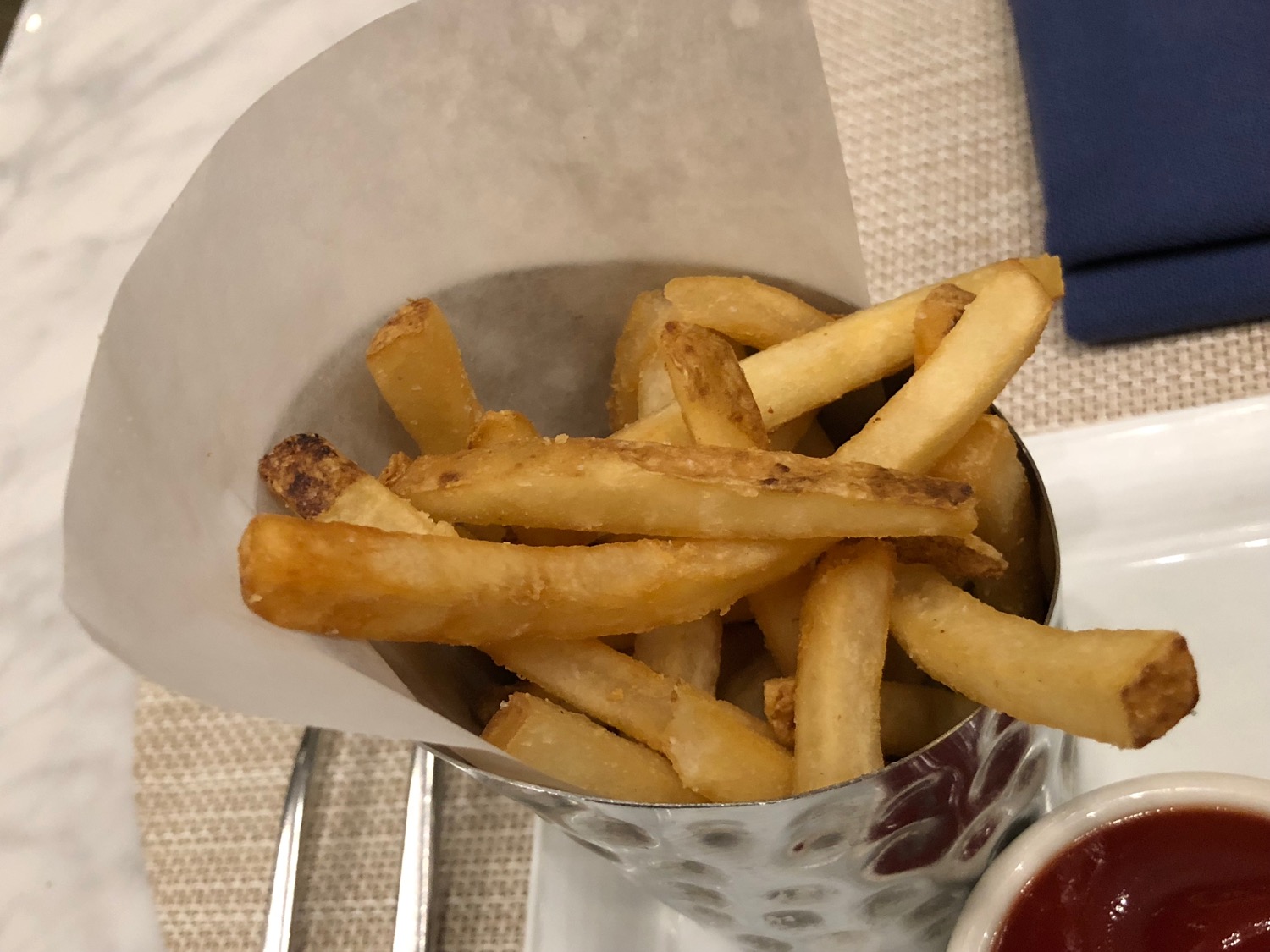 a bucket of french fries