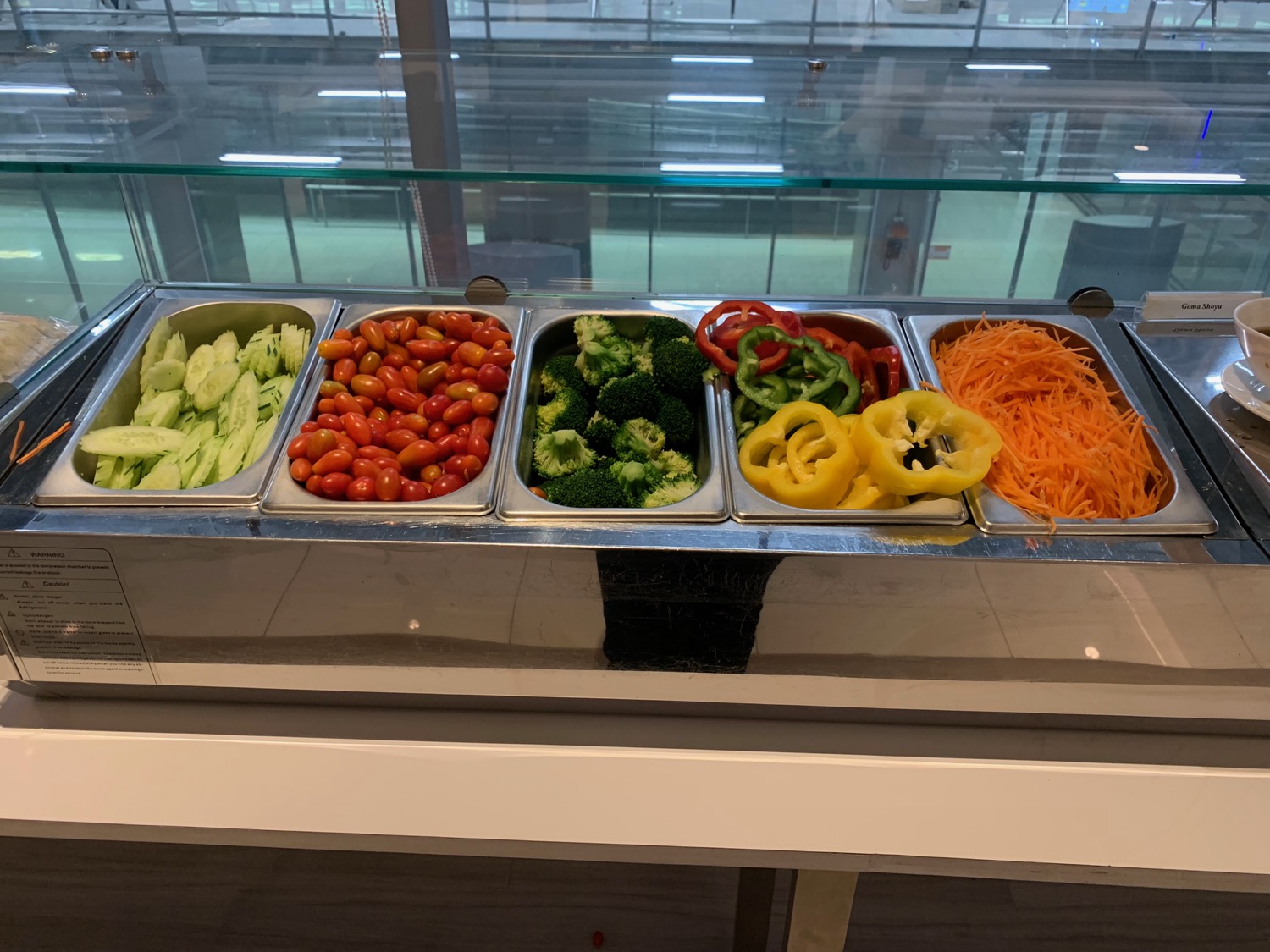a tray of vegetables on a counter