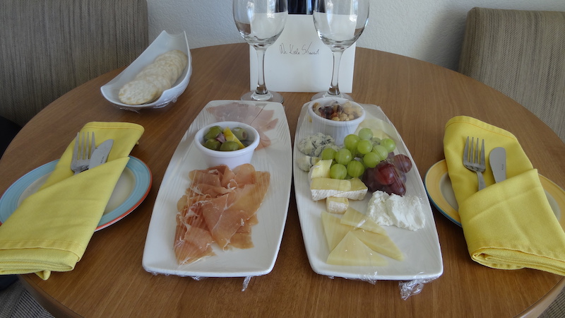 Welcome charcuterie from the Holiday Inn Resort Aruba