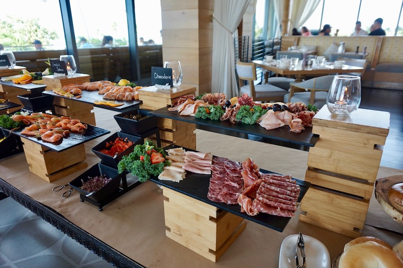 Charcuterie on the buffet