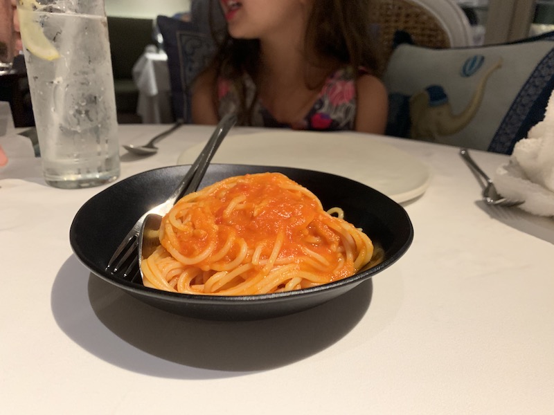 Red sauce pasta for Lucy