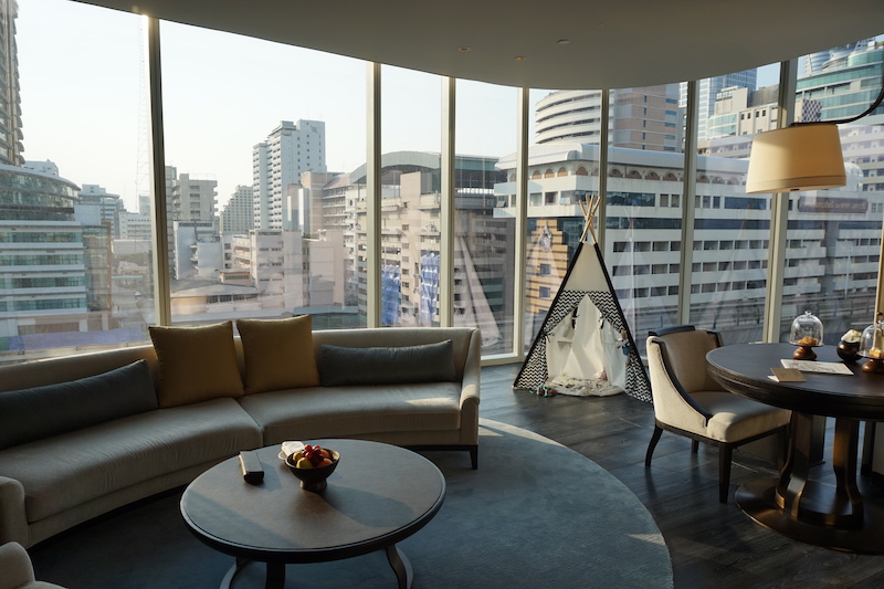 Living room with view