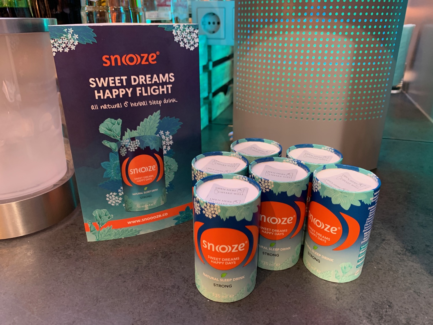 a group of cans of sleep products
