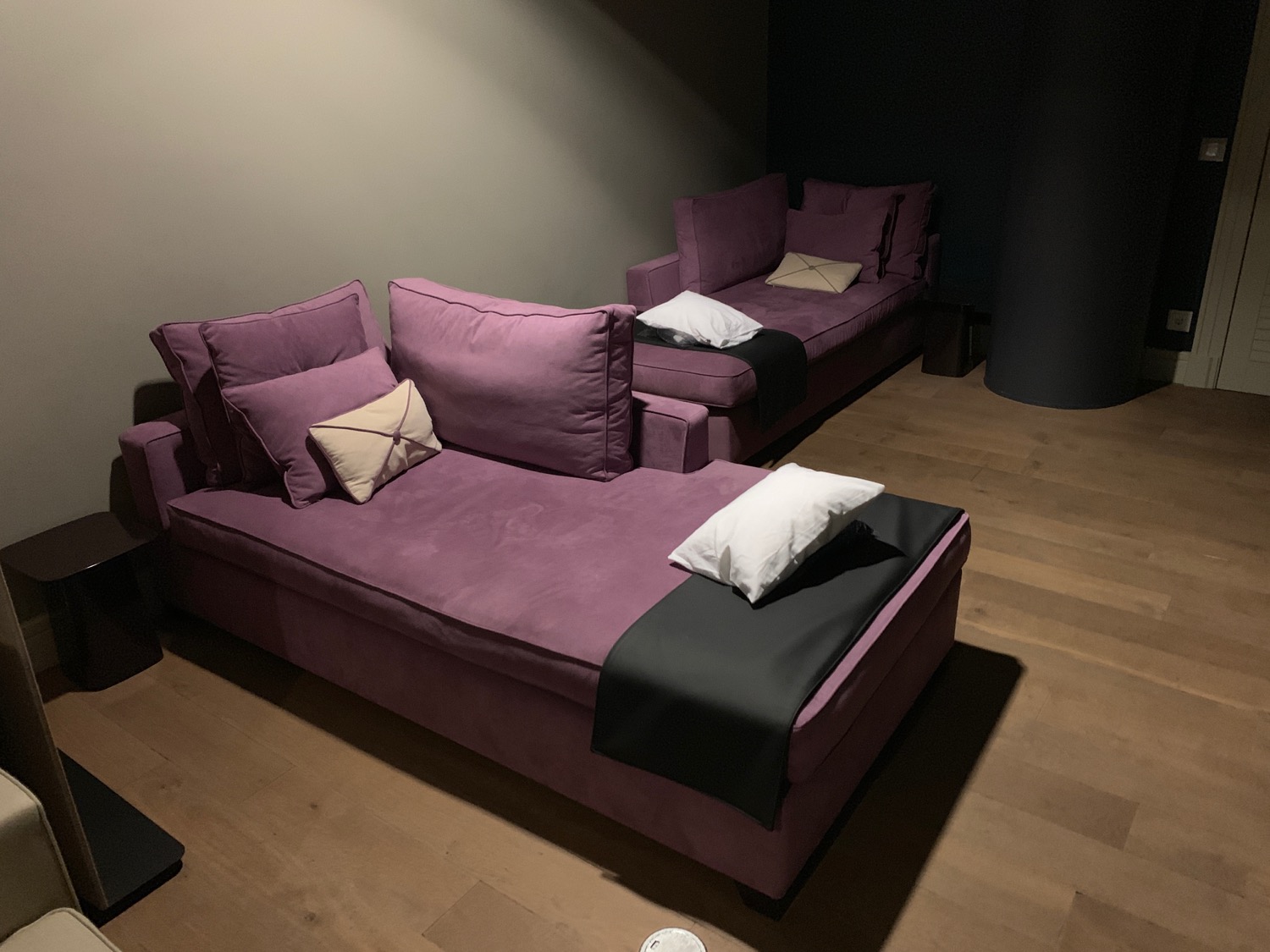 a couches in a room