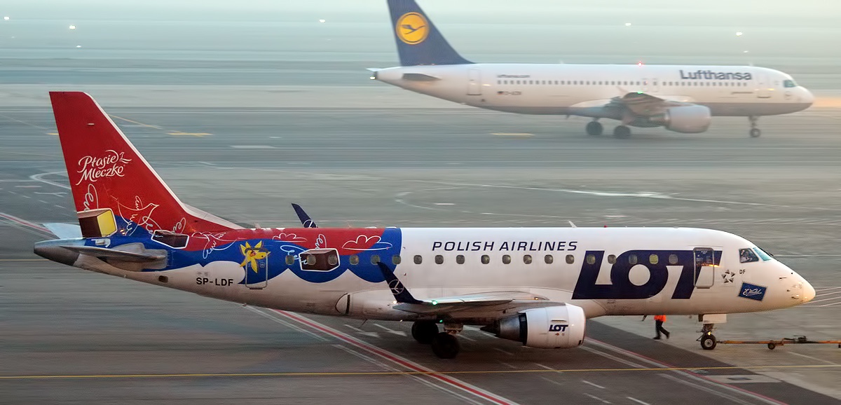 Lufthansa Battles LOT